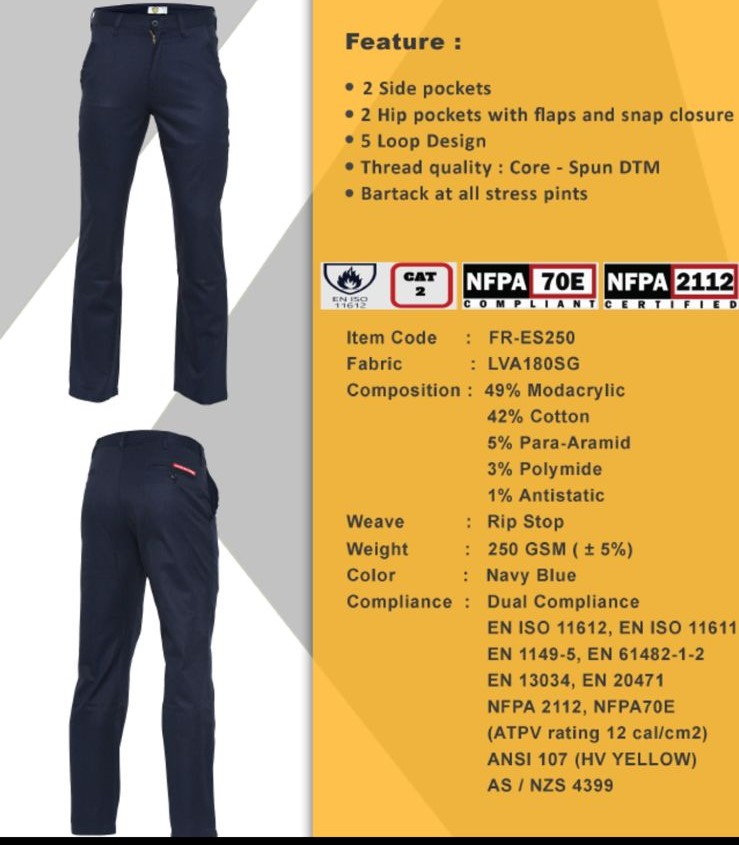 بنطلون ضد الكهرباء والحريق